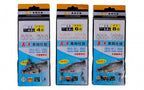 Barbed 3-Hook Strung Bait Hooks, Sizes #1–#13 – product photo
