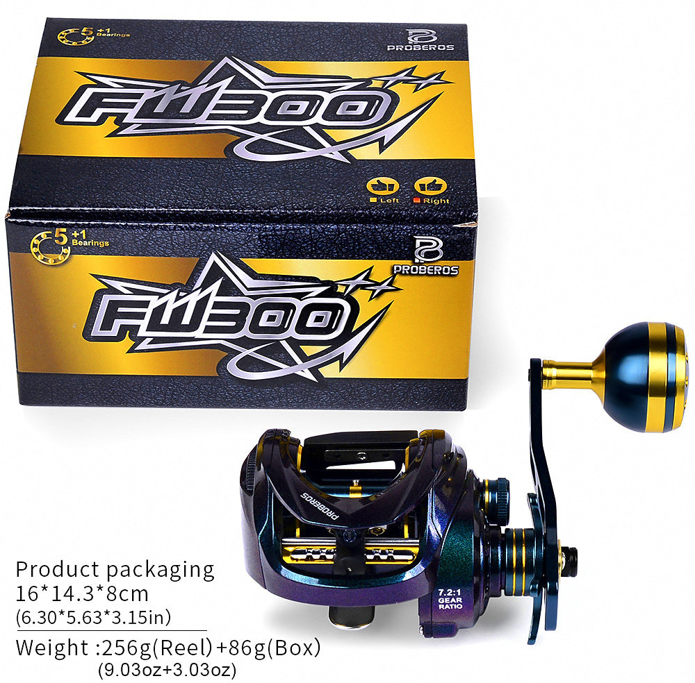 Slow Pitch Jigging Reel, Wide Body Deep Spool, Left/Right – product photo