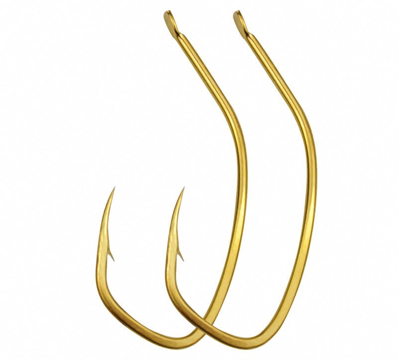 Barbed Long Shank Live Bait Hooks, Carbon Steel, 50 pcs – product photo