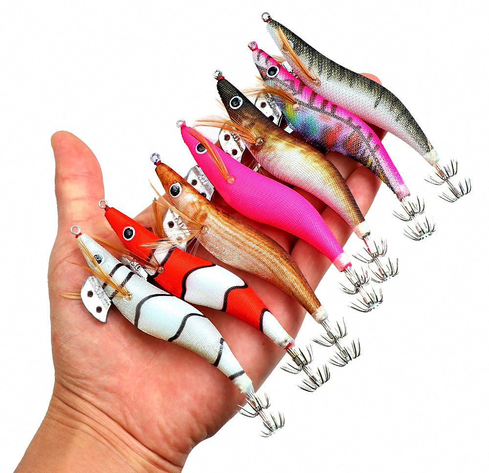 Glow Squid Jig, Shrimp-Style Umbrella Hook, Sizes 2.0–3.0 – product photo