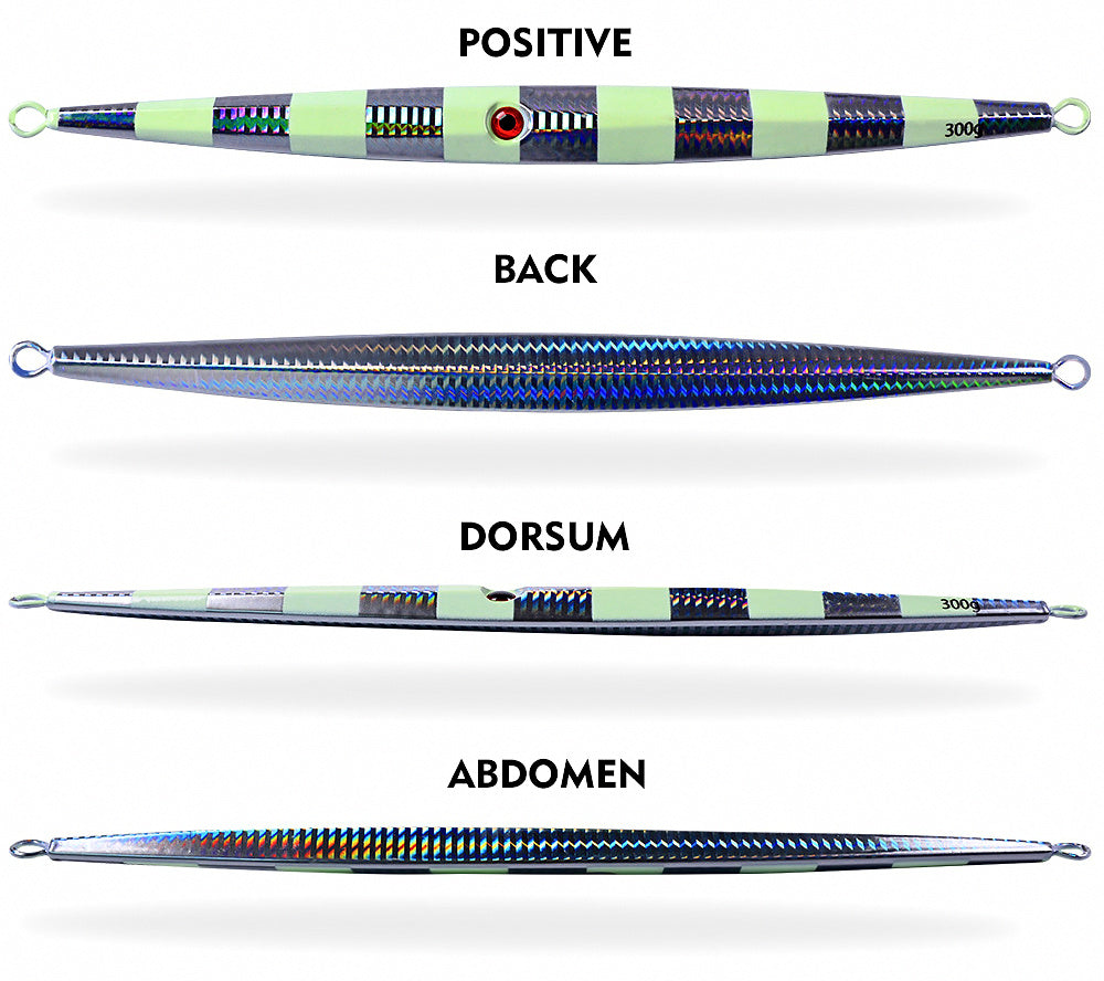 Lead Metal Jig, 60–300 g (2.1–10.6 oz), Long Body Jigging – product photo
