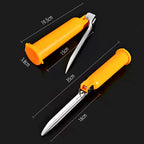 Stainless Steel Ground Spike Rod Holder, Yellow or Blue – product photo