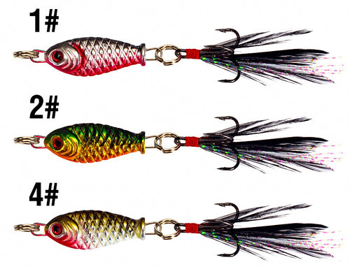 Micro Metal Jig with Feather, 3.2 cm / 5 g (1.3 in / 0.18 oz) – product photo