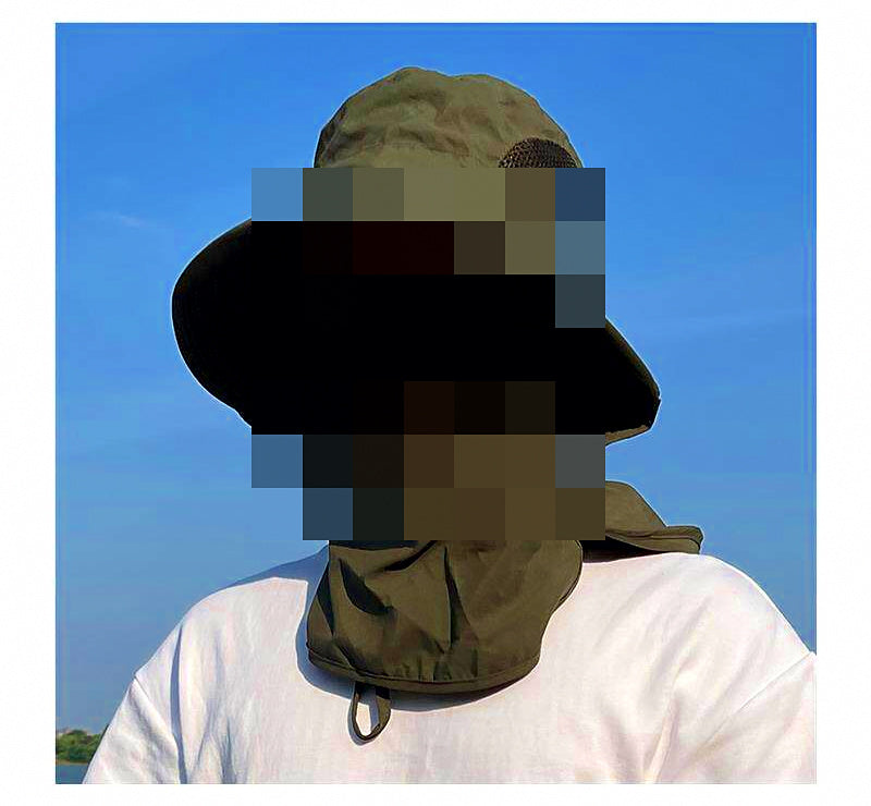 Fishing Sun Hat with Detachable Face Mask, Unisex – product photo