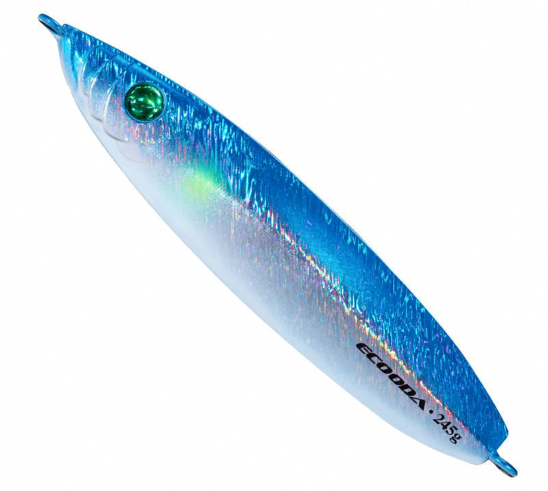 Short Metal Jig, 35–195 g (1.2–6.9 oz), Glow & Silver – product photo