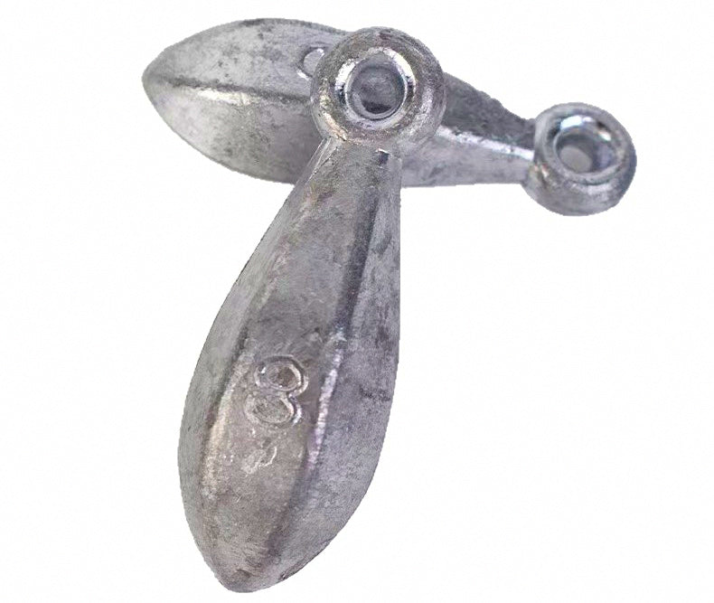 Bank Sinker with Eye, Lead, 1/8 to 20 oz (3.4–563 g) – product photo