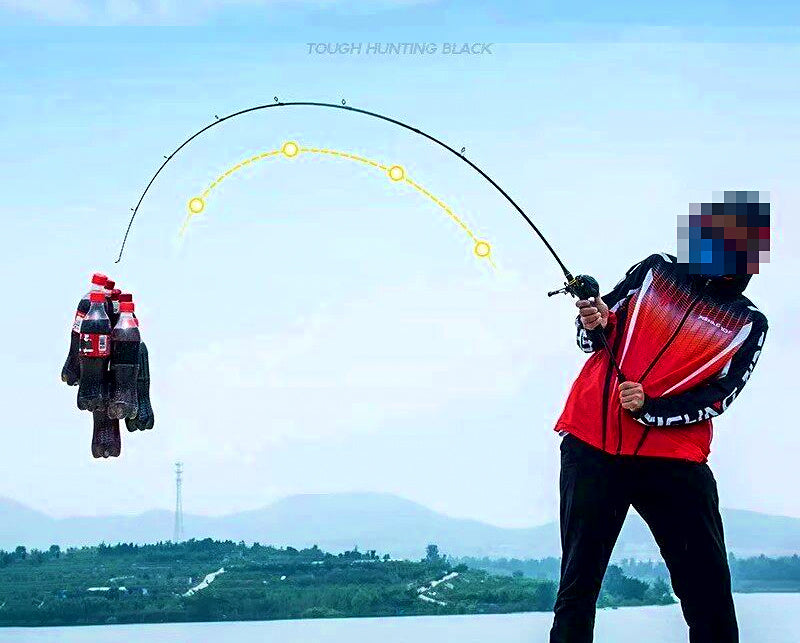 Carbon Lure Rod and Reel Combo, 1.68–2.4 m (5.5–7.9 ft) – product photo