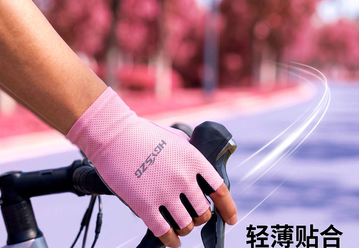 Half-Finger Fishing Sun Gloves, Thin Touchscreen – product photo