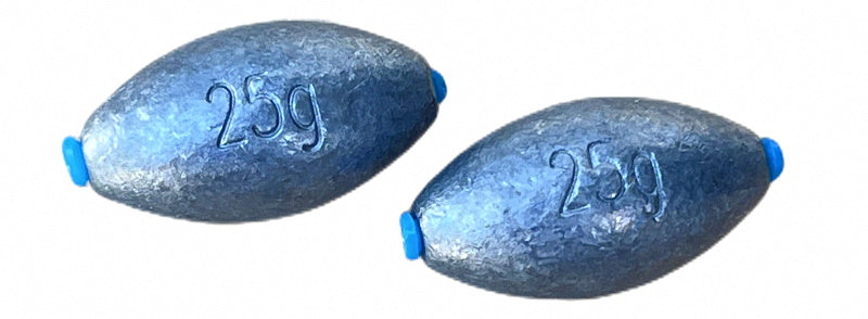 Egg Sinker with Plastic Core, 3–200 g (0.11–7.05 oz) – product photo
