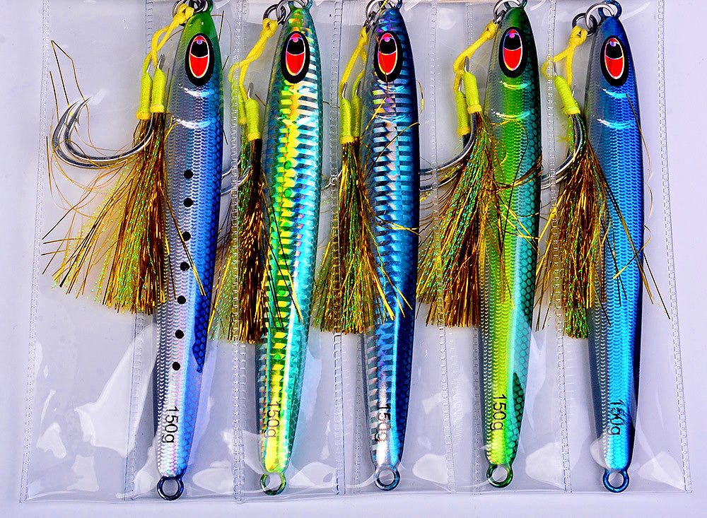 Fast-Sinking Glow Metal Jig, 30–150 g (1.1–5.3 oz) – product photo