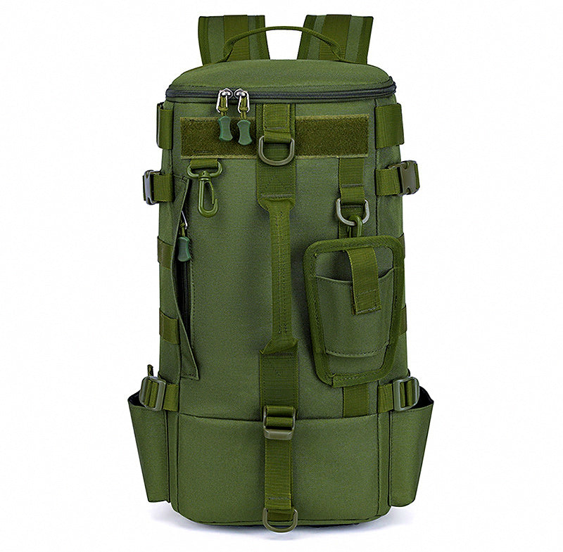 Fishing Backpack with Rod Holder, Nylon Tackle Bag