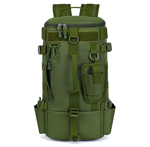 Fishing Backpack with Rod Holder, Nylon Tackle Bag