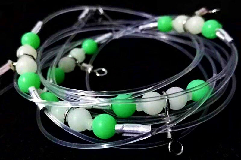 Glow Bottom Fishing Rigs, 2/3 Hook Nylon, 3 per Pack – product photo