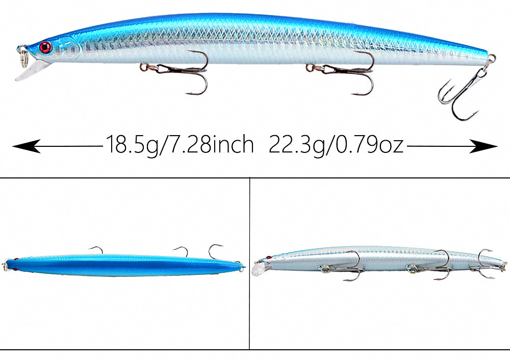 Floating Minnow Lure, 18.5 cm (7.3 in), 22.3 g (0.79 oz) – product photo