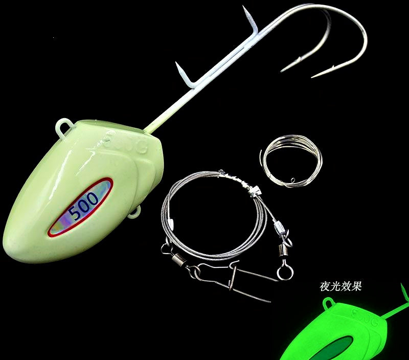 Glow Jig & Hook Rig for Hairtail, 7–500 g (0.25–17.6 oz) – product photo