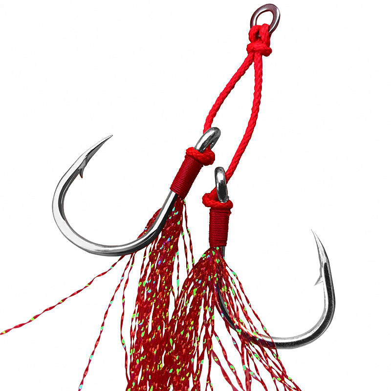 Pre-Tied PE Slow Pitch Assist Hooks, 2-Set Pack