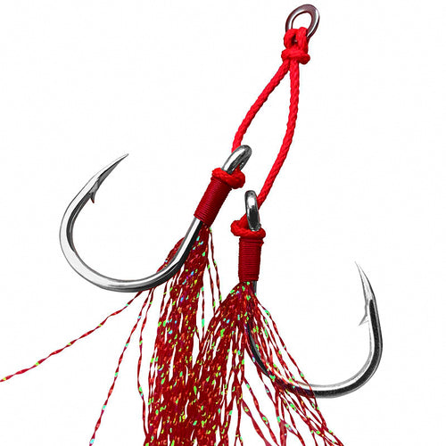 Pre-Tied PE Slow Pitch Assist Hooks, 2-Set Pack