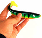 Saltwater Soft Plastic Swimbait, Curly or T-Tail, 16.5/19 cm – product photo