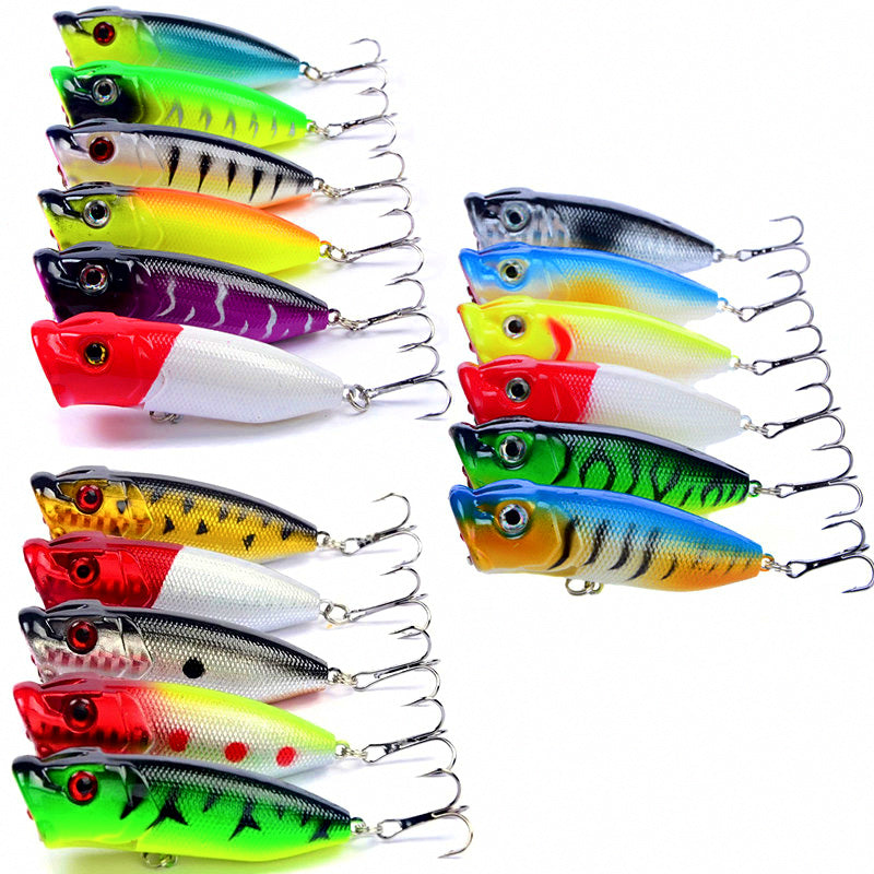 Topwater Popper Lure with Rattle, Surface Hard Bait – product photo