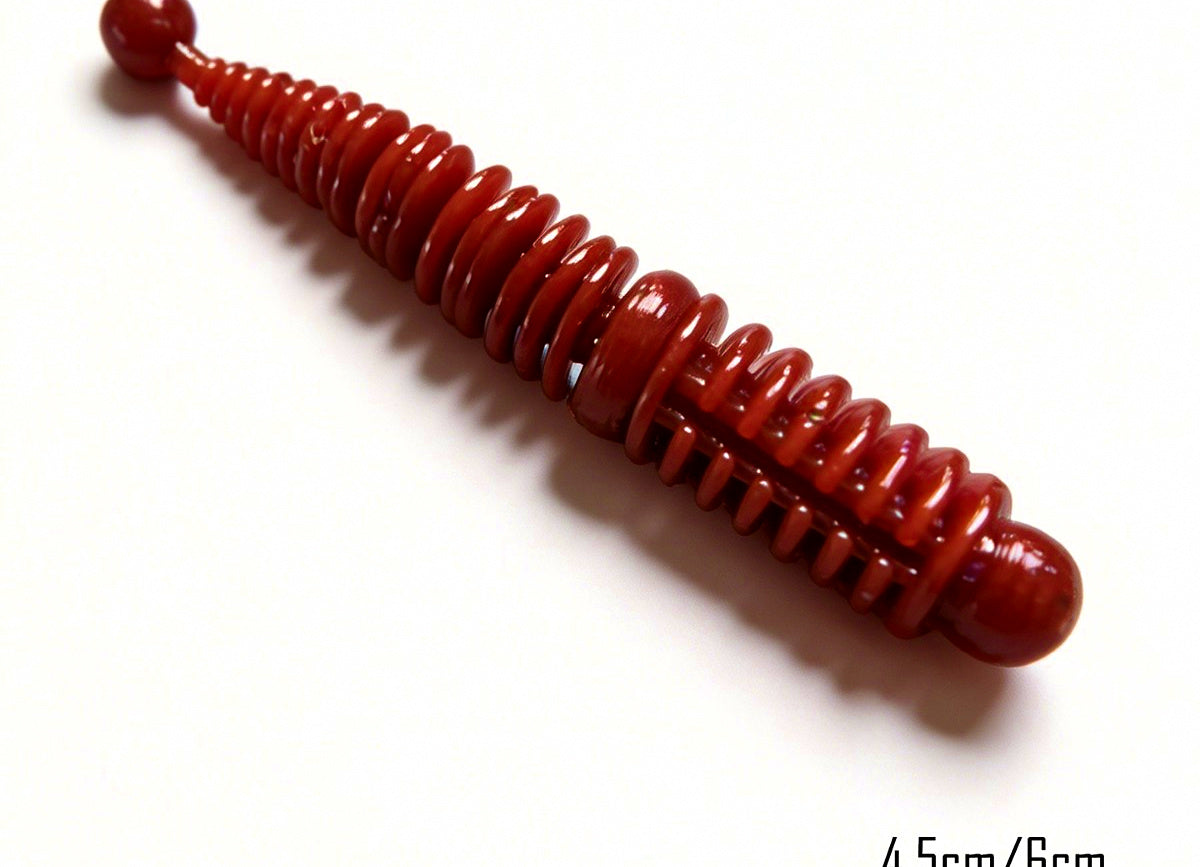 Ribbed Curly Tail Soft Bait, 3.5 cm & 6 cm (1.4 & 2.4 in) – product photo