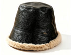Women's Bucket Hat, Plush Brim, Windproof, Adjustable – product photo