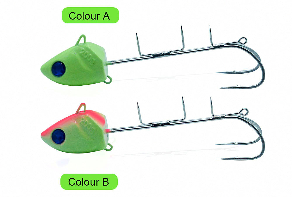 Glow Cutlassfish Jig with Double Hooks, 100–250 g (3.5–8.8 oz) – product photo