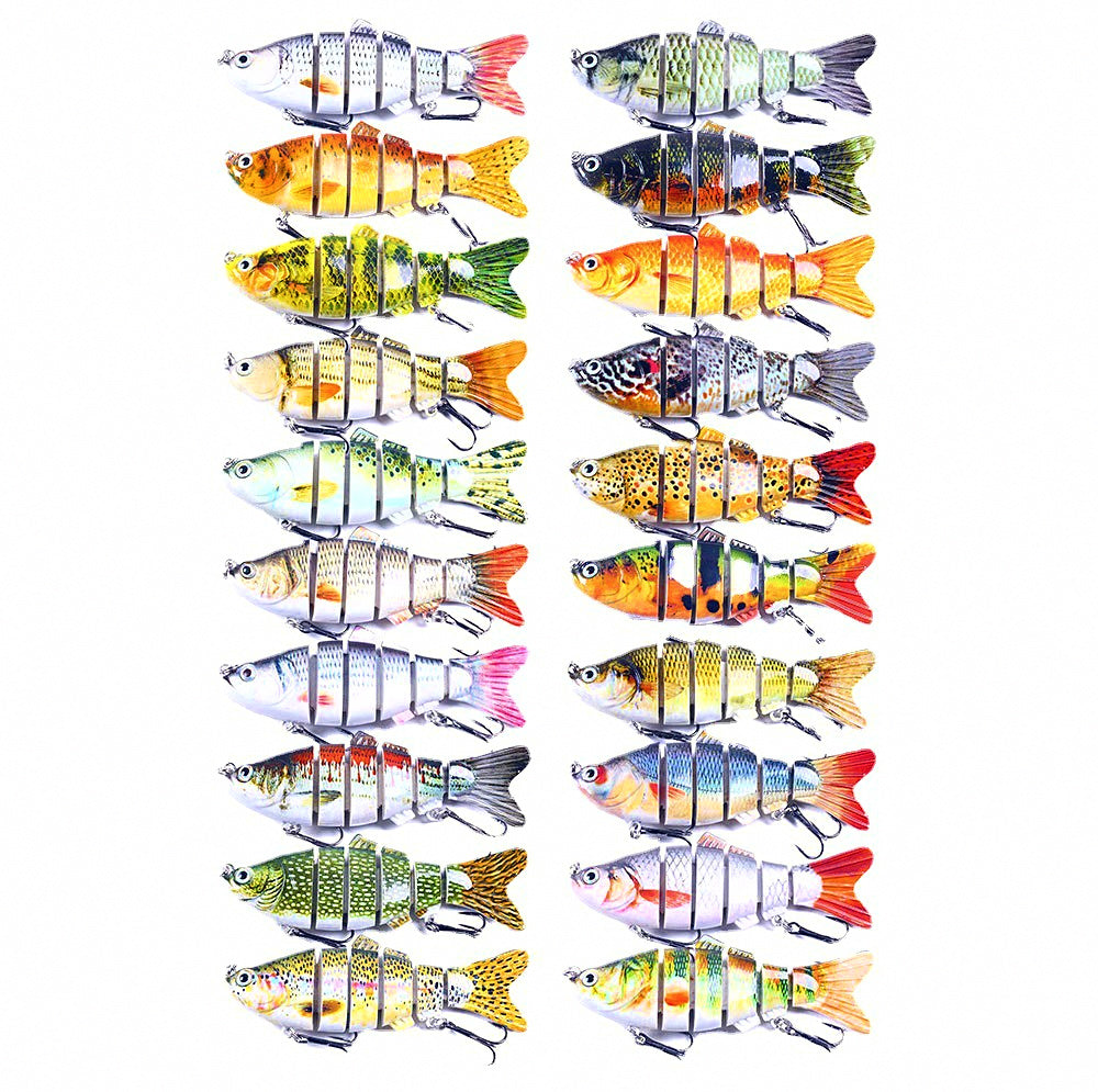 Multi-Jointed Swimbait, 7-Segment Slow Sinking Hard Bait
