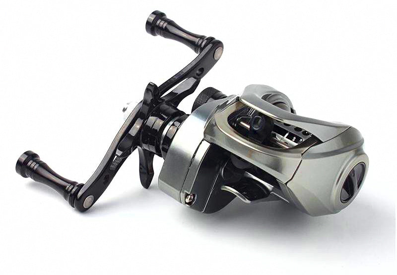 CNC Aluminum Baitcasting Reel Handle Set, Left or Right Hand – product photo