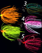 Silicone Skirt Sequin Lure with Sharp Hook, 1/3/5 Pack – product photo