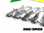 Saltwater Lead Jig Head, 50 g (1.8 oz), 5 Pack – product photo
