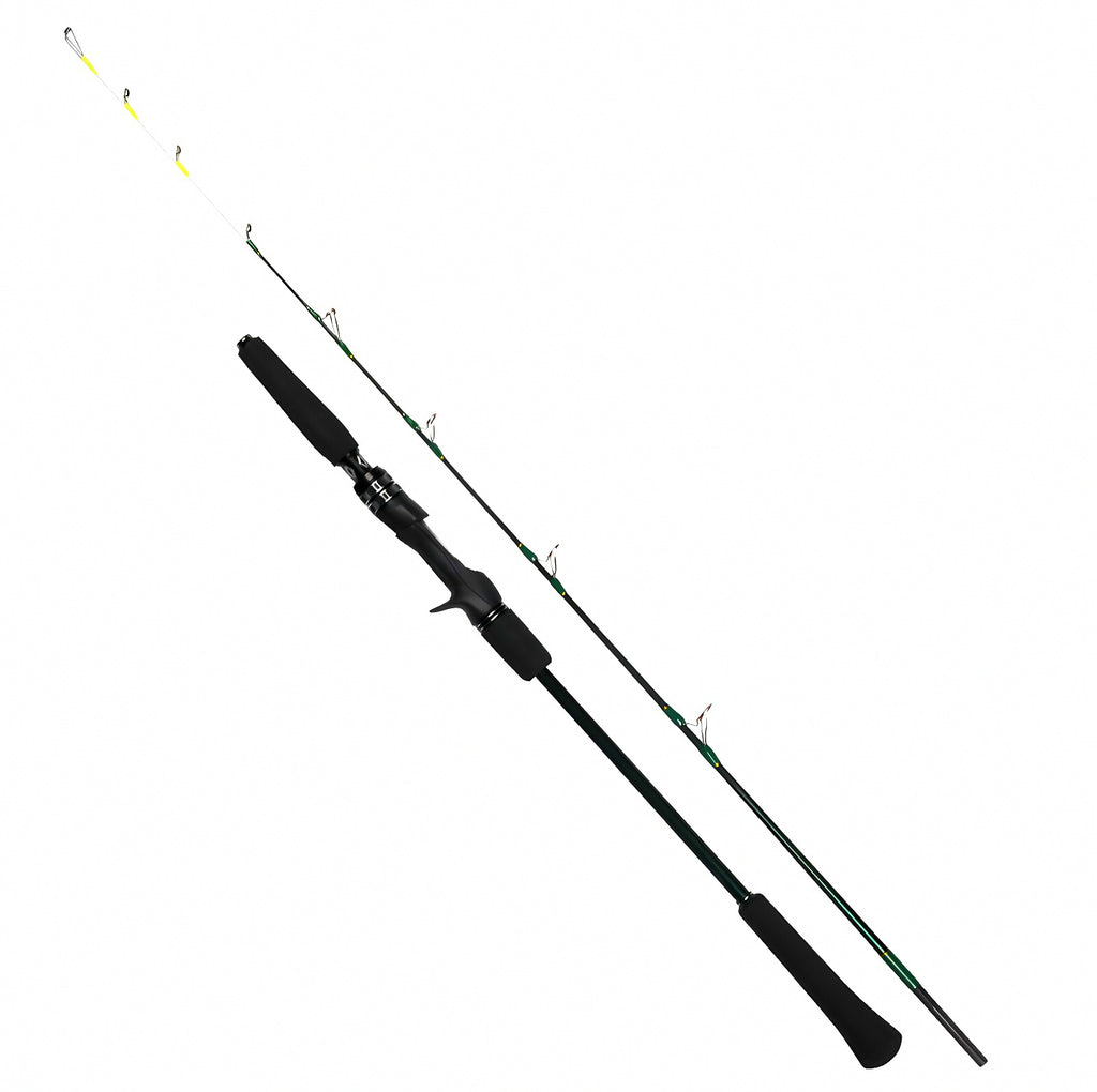 Solid Fiberglass Boat Rod, 2-Piece Slow Pitch Jigging Rod