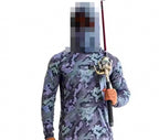 Men's Hooded Sun Fishing Shirt with Face Mask, Quick-Dry – product photo