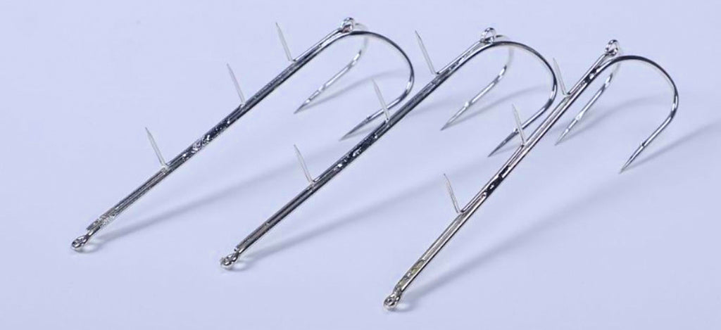 Double Hook Cutlassfish Rig, Size 2, Barbed, Boat Fishing – product photo