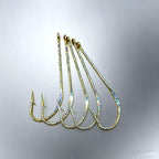 Long Shank Tube Hooks, Double Barb, Size 3/0 – product photo