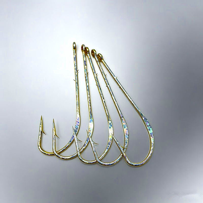 Long Shank Tube Hooks, Double Barb, Size 3/0 – product photo
