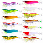 Wood Shrimp Squid Jig, 12 cm (4.7 in) 22.4 g (0.8 oz), Size 3.5