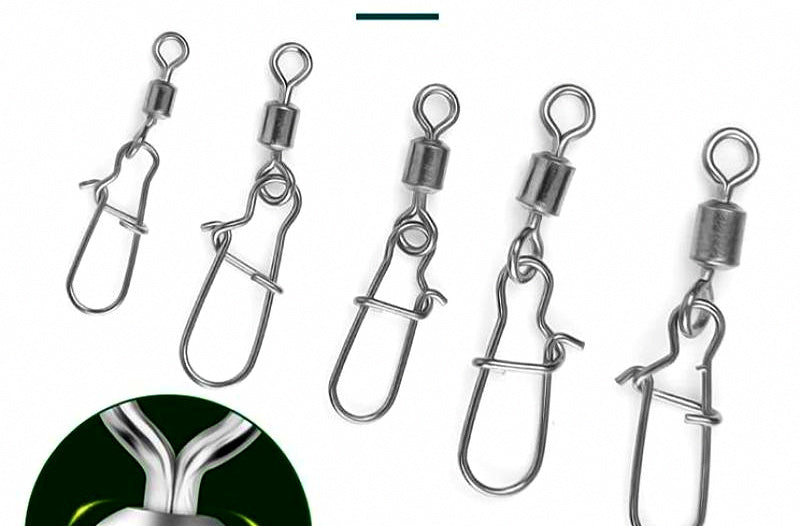Snap Swivel with Interlock Snap, Pack of 20-50, Sizes 2-14 – product photo