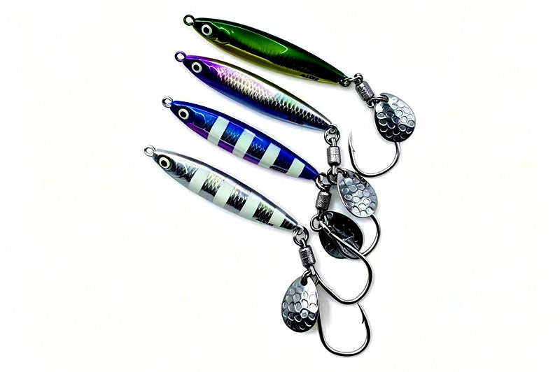 Six-Sided Slow Pitch Jig, Glow UV, 40–60 g (1.4–2.1 oz) – product photo