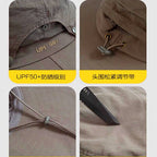 Wide Brim Nylon Bucket Hat for Fishing and Sun Protection – product photo