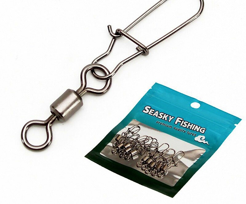 American Style Swivels with Snap, 10-Pack, Sizes 14 to 4/0 – product photo