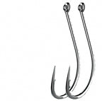Barbed Long-Shank Eyed Hooks, Bulk Pack of 100/300/500