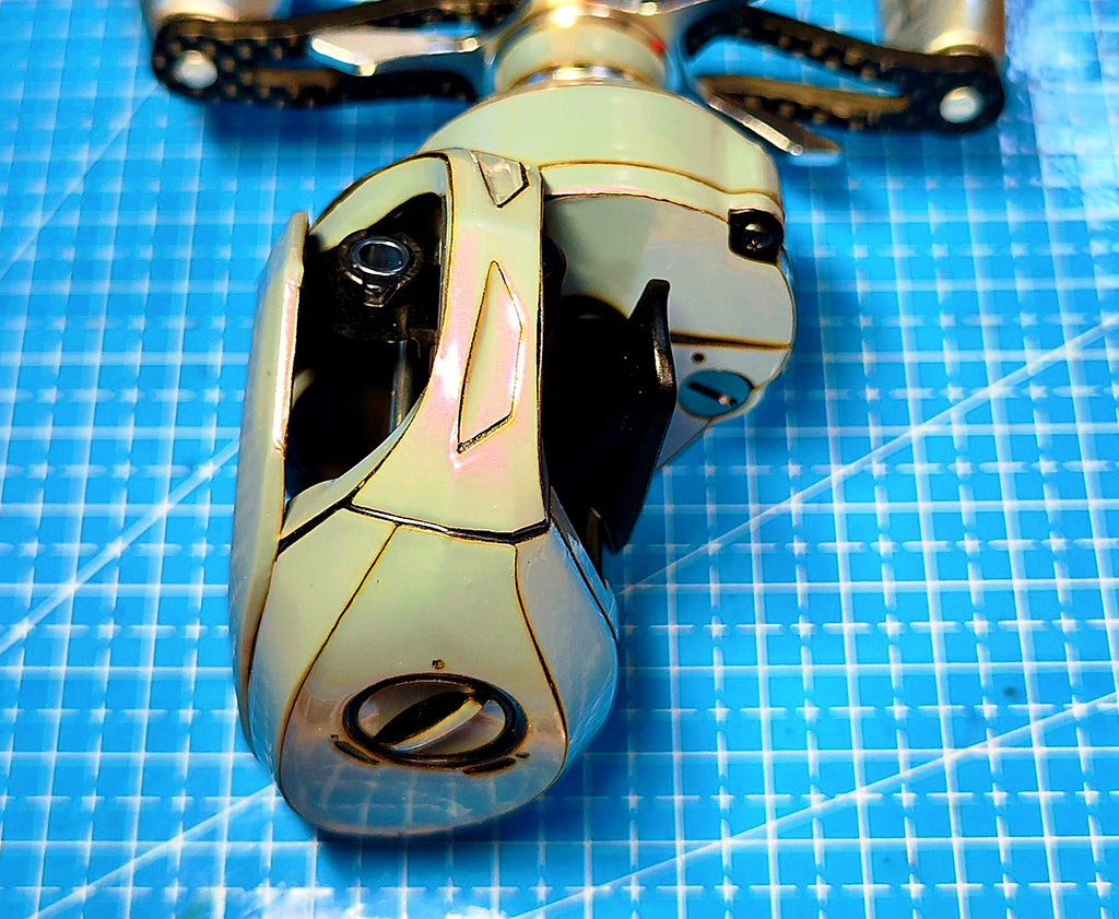 Baitcasting Reel Wrap Film, Pre-Cut Protective Sticker – product photo