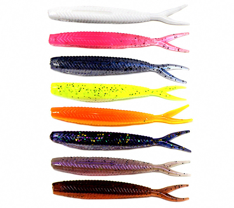 Two-Tone Forked Tail Soft Bait, 6 cm & 7 cm (2.4 in & 2.8 in) – product photo