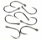 High Carbon Steel Ring Eye Jig Hook, Sizes 3/0–11/0 – product photo