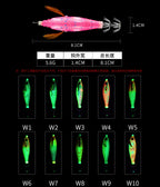 Floating Wooden Shrimp Squid Jig, 5.6 g (0.2 oz) – product photo