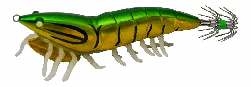Wood Shrimp Egi Squid Jig, Size 3.0 / 3.5, Rattle Option – product photo