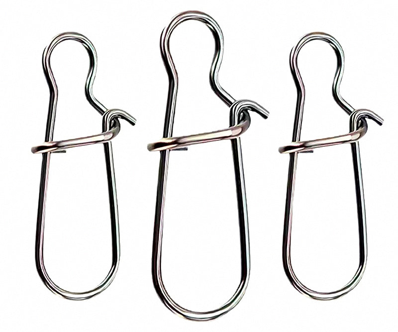 Stainless Steel Fishing Snaps, Teardrop Shape, Size 000–8 – product photo