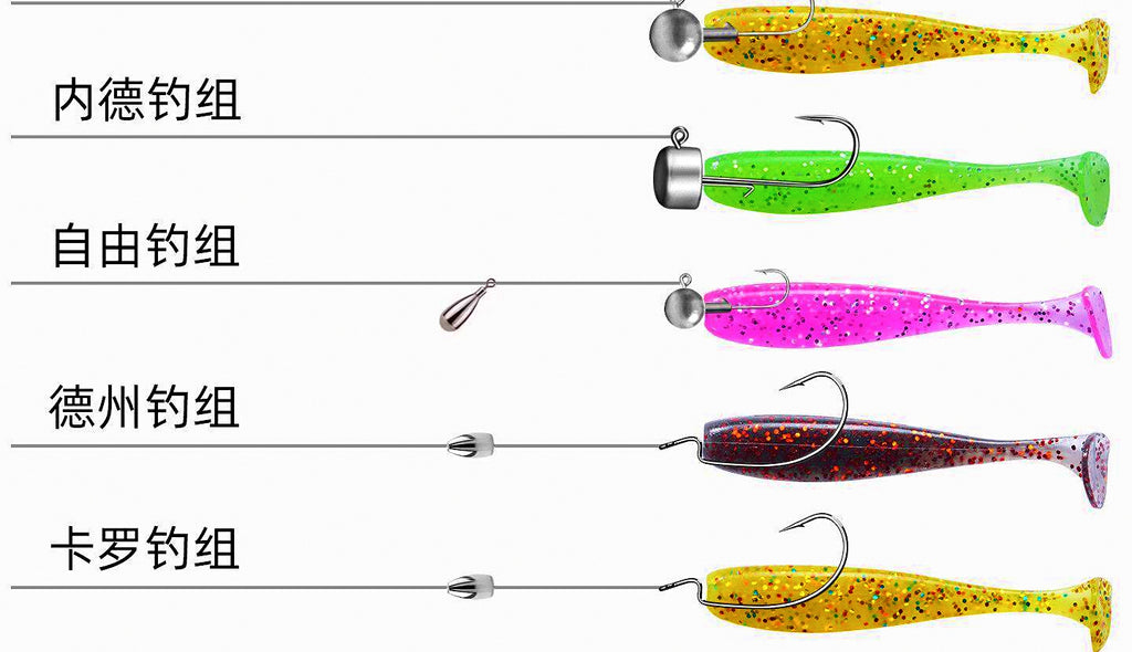Floating T-Tail Soft Swimbaits, Assorted, 5.5–7.5 cm (2.2–3 in) – product photo