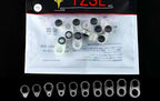 Black Silicone Rod Line Guide Loops, Large, 10 Pack – product photo