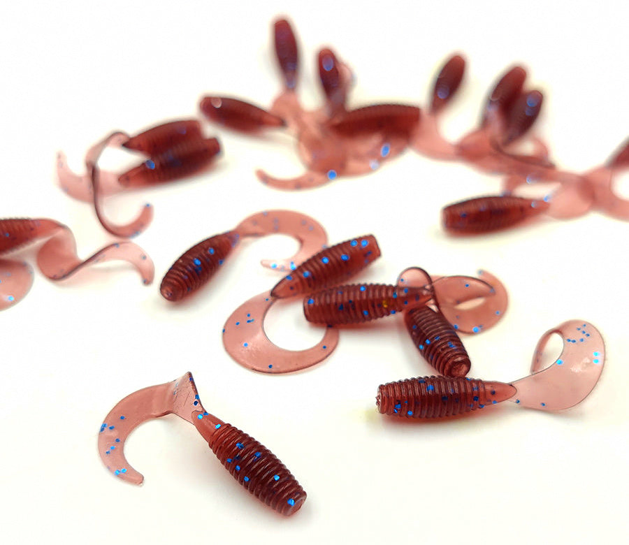 Mini Curly Tail Grub Soft Bait, 2.5 cm (1 in), 10 pcs – product photo